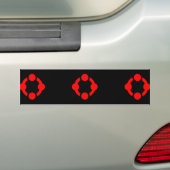 Niche Pride Flag (schwarz) Autoaufkleber (Auf Auto)
