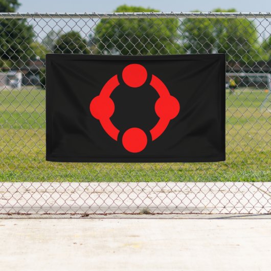 Niche Pride Flag (schwarz) Banner (Insitu)