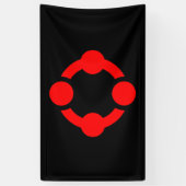 Niche Pride Flag (schwarz) Banner (Vertikal)