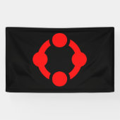 Niche Pride Flag (schwarz) Banner (Horizontal)