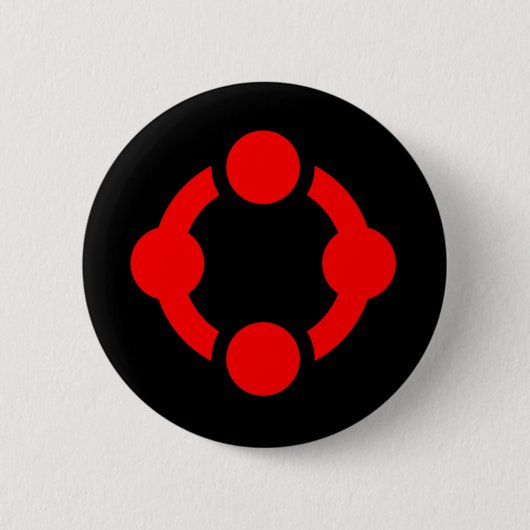 Niche Pride Flag (schwarz) Button (Vorderseite)