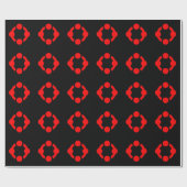 Niche Pride Flag (schwarz) Geschenkpapier (Flach)