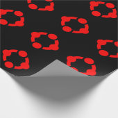 Niche Pride Flag (schwarz) Geschenkpapier (Ecke)