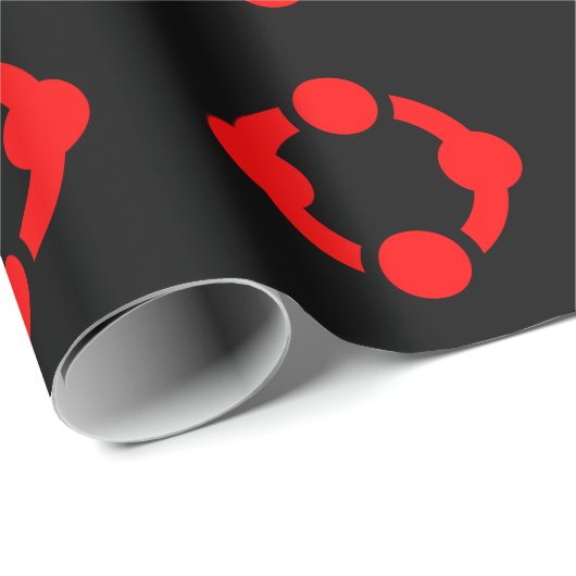 Niche Pride Flag (schwarz) Geschenkpapier (Rolleneckpunkt)