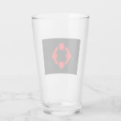 Niche Pride Flag (schwarz) Glas (Rückseite)