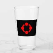 Niche Pride Flag (schwarz) Glas (Vorderseite)