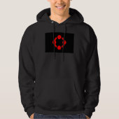 Niche Pride Flag (schwarz) Hoodie (Vorderseite)