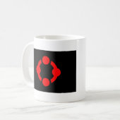 Niche Pride Flag (schwarz) Kaffeetasse (Vorderseite Links)