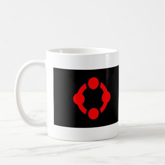 Niche Pride Flag (schwarz) Kaffeetasse (Links)