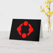 Niche Pride Flag (schwarz) Karte (Gelbe Blume)
