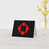 Niche Pride Flag (schwarz) Karte (Gelbe Blume)