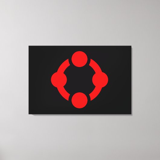 Niche Pride Flag (schwarz) Leinwanddruck (Vorderseite)
