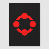 Niche Pride Flag (schwarz) Magneteinladung (Vorderseite)