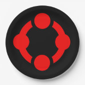 Niche Pride Flag (schwarz) Pappteller (Vorderseite)