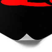 Niche Pride Flag (schwarz) Poster (Ecke)