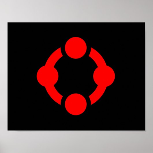 Niche Pride Flag (schwarz) Poster (Vorne)