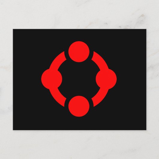 Niche Pride Flag (schwarz) Postkarte (Vorderseite)