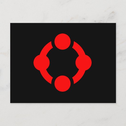 Niche Pride Flag (schwarz) Postkarte (Vorderseite)