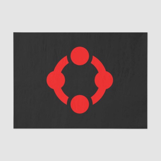 Niche Pride Flag (schwarz) Seidenpapier (Vorderseite)