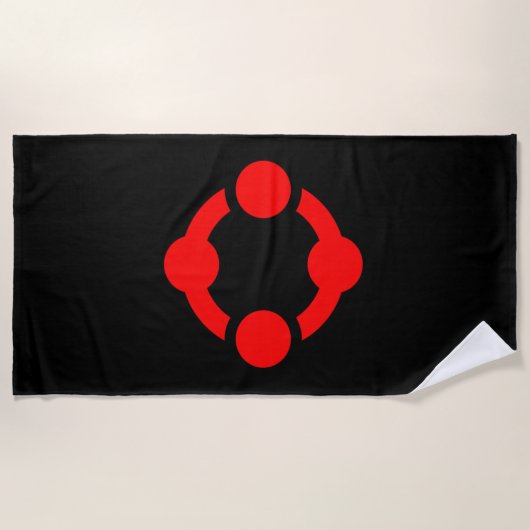 Niche Pride Flag (schwarz) Strandtuch (Vorderseite)
