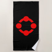 Niche Pride Flag (schwarz) Strandtuch (Vorderseite)