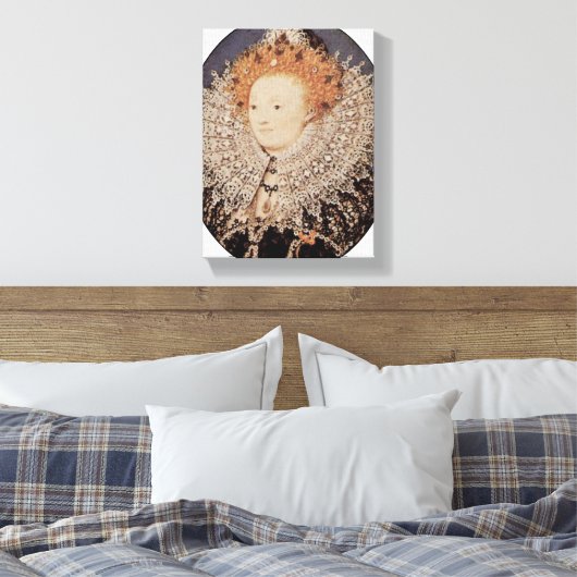 Nicholas Hilliard - Königin Elizabeth I. von Engla Leinwanddruck (Insitu (Schlafzimmer))