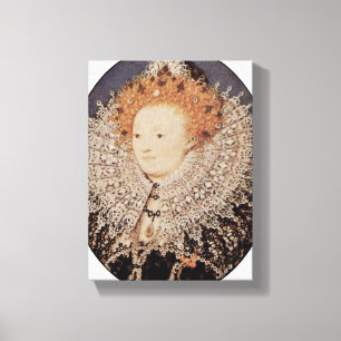 Nicholas Hilliard - Königin Elizabeth I von Leinwanddruck