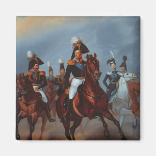 Nicholas I mit seinen Offizieren, 1835 Magnet