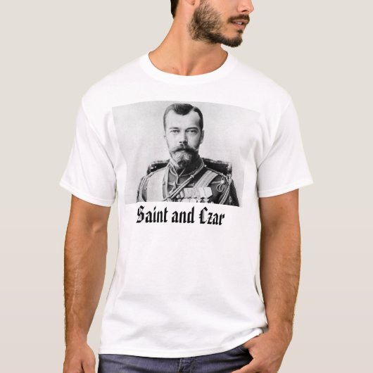 Nicholas II, Heiliges und Zar T-Shirt (Vorderseite)