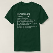 Nicholas Name Definition Nicholas Meaning Nicholas T-Shirt (Design vorne)