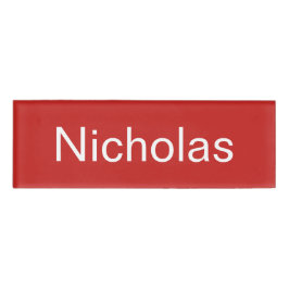 Nicholas Name Tag Namenschild