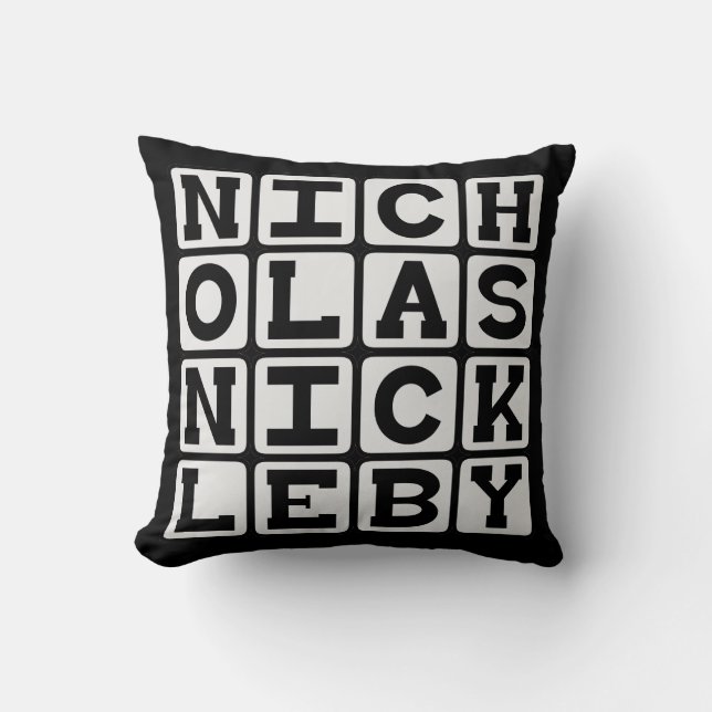 Nicholas Nickleby, Charles Dickens Tale Kissen (Vorderseite)