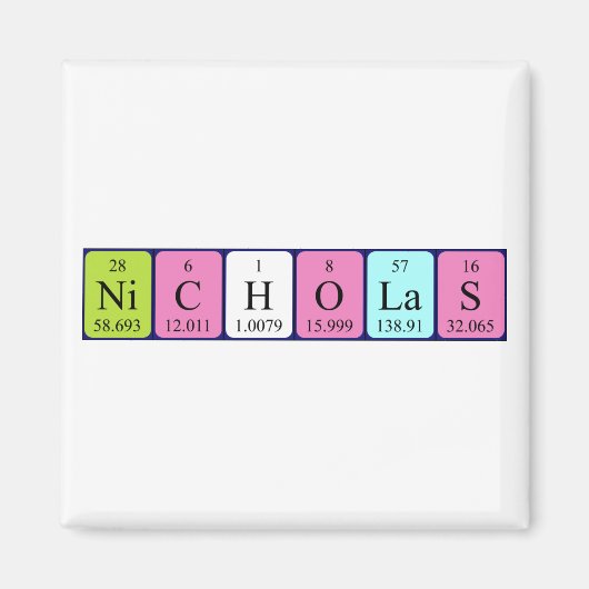 Nicholas Periodenmagnet Magnet (Vorne)