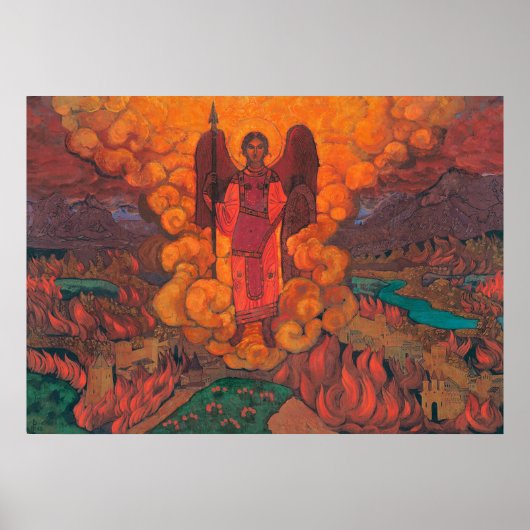 Nicholas Roerich Last Angel Large Leinwand Giclee  Poster (Vorne)