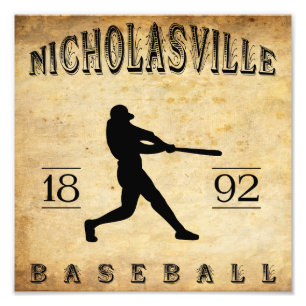 Nicholasville Kentucky Baseball 1892 Fotodruck