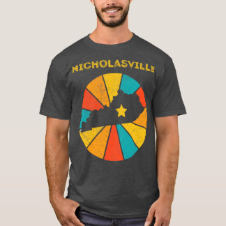 Nicholasville Kentucky Vintag Unruhiges Souvenir T-Shirt
