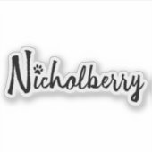 Nicholberry Sticker - Glossy Transparent (Vorderseite)