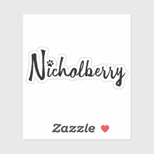 Nicholberry Sticker - Glossy Transparent (Blatt)
