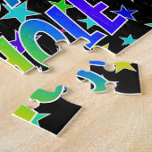 "NICHOLE" Vorname, Spaß "GLÜCKLICHER GEBURTSTAG" Puzzle (Seite)