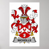Nicholls Familienwappen Poster (Vorne)