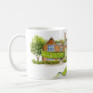 Nichols Schule mit einem Bogen Kaffeetasse