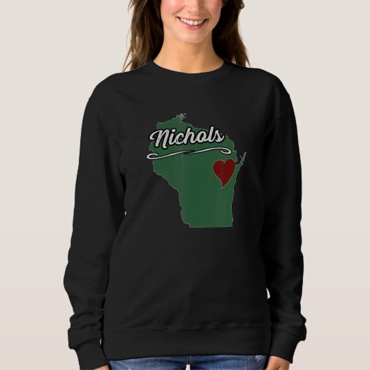 NICHOLS Wisconsin WI USA City State Souvenir Sweatshirt (Vorderseite)