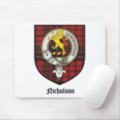 Nicholson-Clan-Wappen-AbzeichenTartan Mousepad (Mit Mouse)