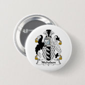 Nicholson-Familienwappen Button (Vorne & Hinten)