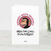 Nicht 44. Geburtstag Karte (Rückseite)