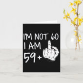 Nicht 60 Ich bin 59 Plus 1 Middle Finger T-Shirt M Karte (Gelbe Blume)