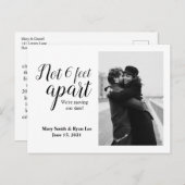 Nicht 6 Fuß | Schwarzkalligrafie-Postponation Postkarte (Vorne/Hinten)