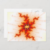 Nicht abgeschlossenes Fraktal Postkarte (Vorne/Hinten)