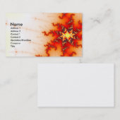 Nicht abgeschlossenes Fraktal Visitenkarte (Vorne/Hinten)