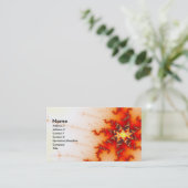 Nicht abgeschlossenes Fraktal Visitenkarte (Stehend Vorderseite)